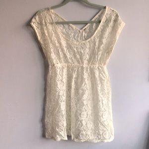 Free People white lace dress